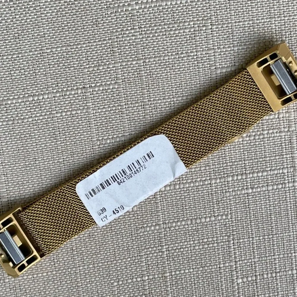 Replacement band for fitbit charge 2 Gold Tone Mesh Metal Strap Band New